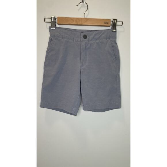 Johnnie-O Boys Shorts Size 7 Gray Preppy Chino Uniform Academia Surfer Church - Picture 1 of 6